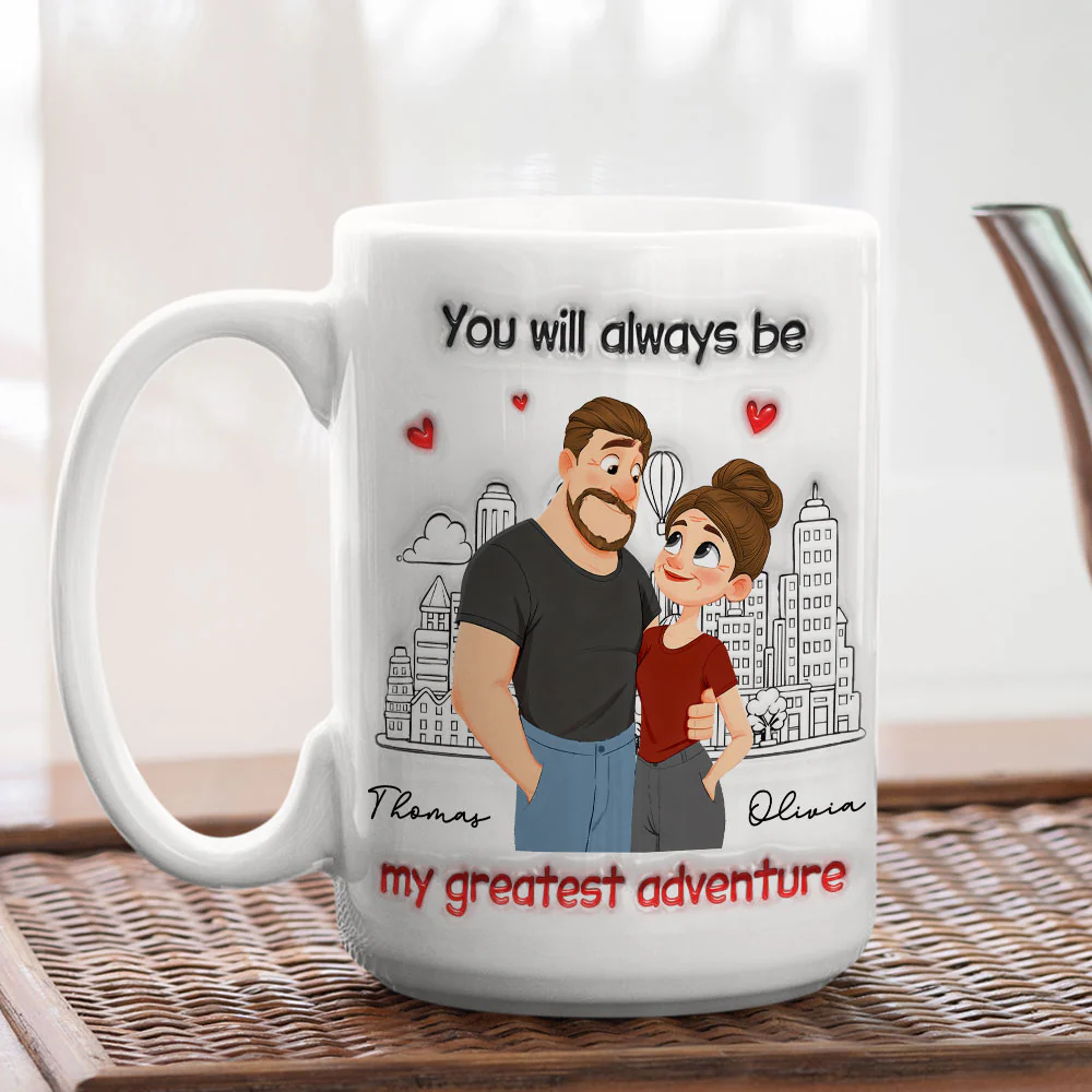 My Greatest Adventure - Personalized Custom 3D Inflated Effect Coffee Mug - Image 5