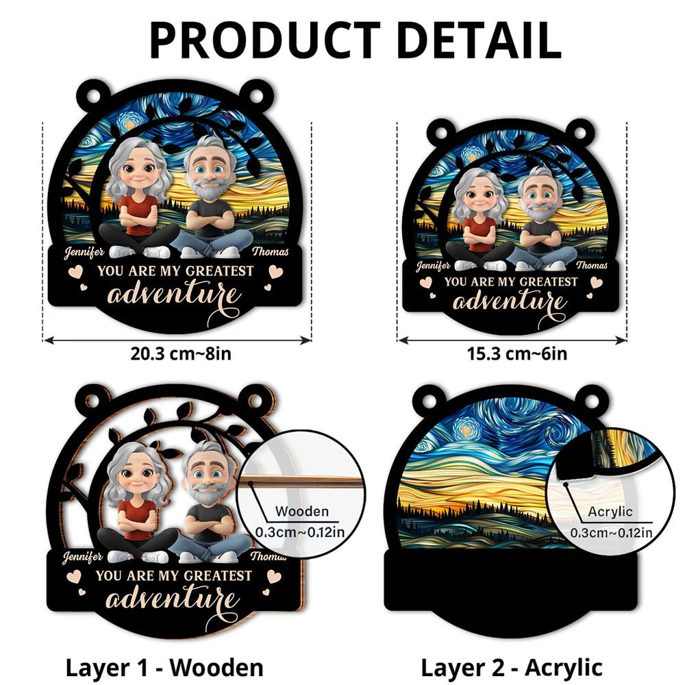 My Greatest Adventure - Personalized Custom Suncatcher - Image 4