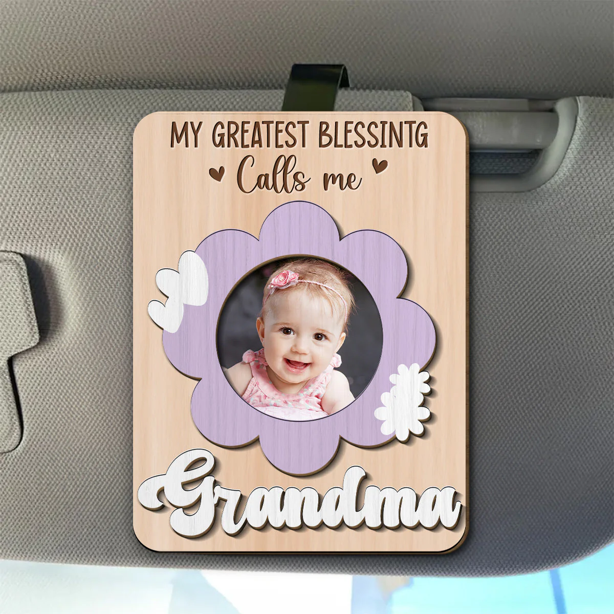 My Greatest Blessing - Personalized Custom Car Visor Clip - Image 2