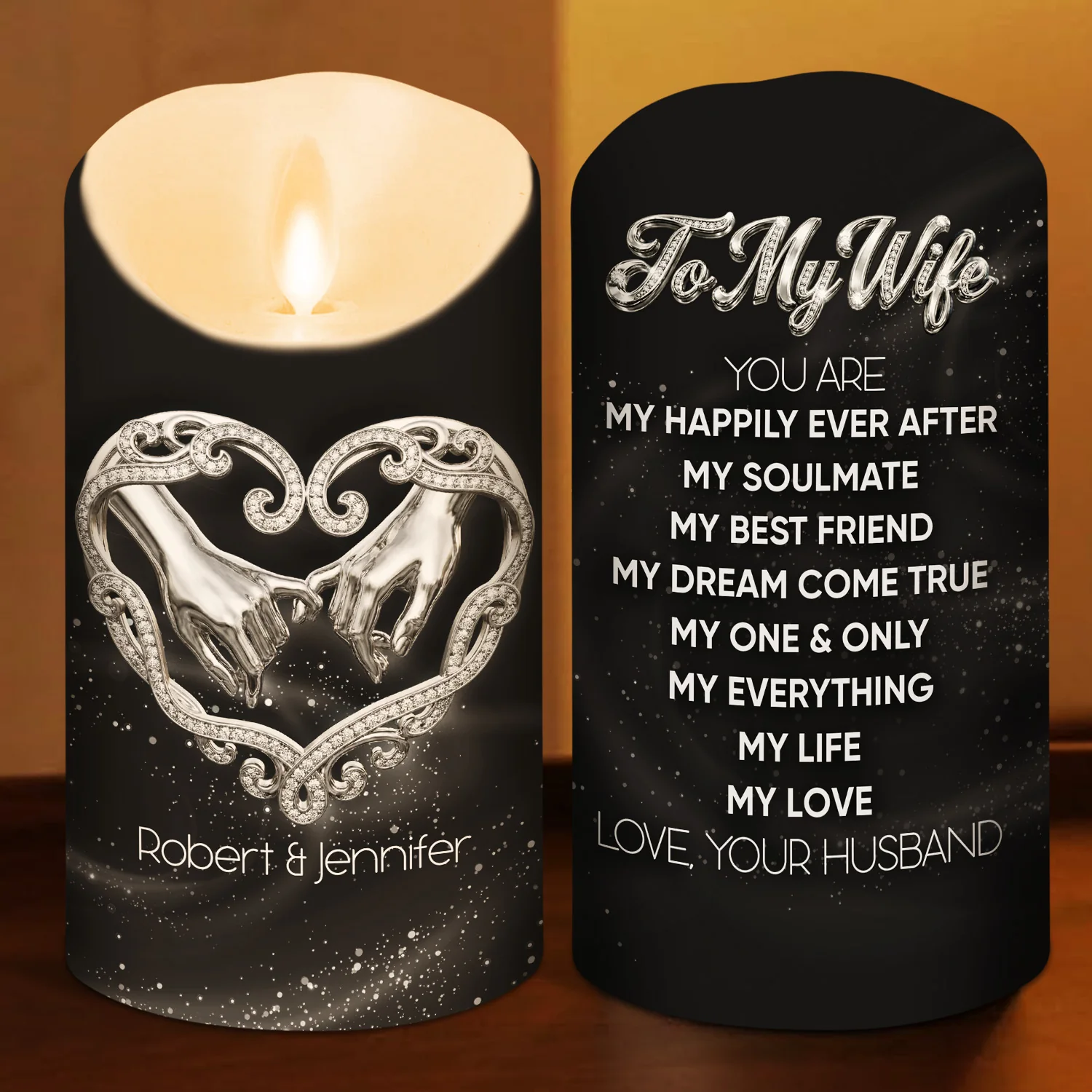 My Happily Ever After - Personalized Custom LED Candle