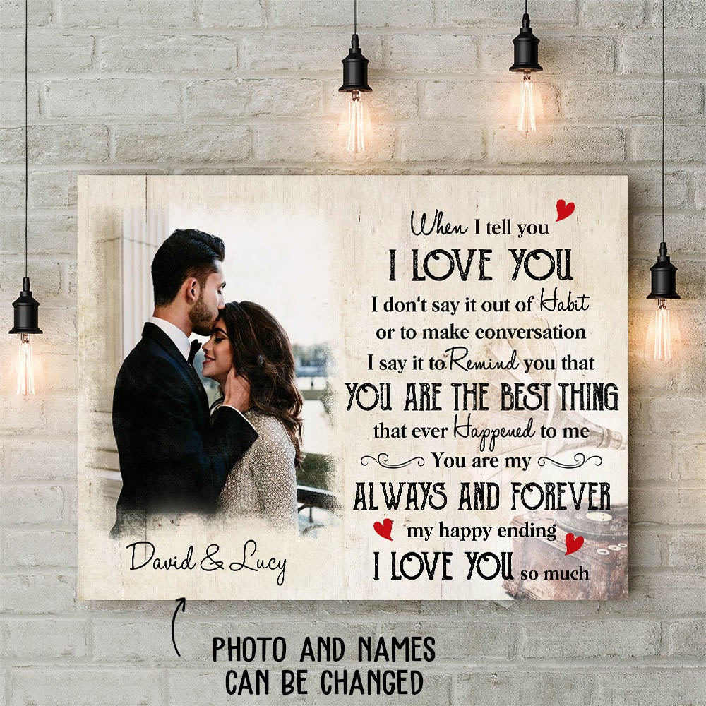 My Happy Ending - Personalized Custom Canvas Print - Image 3
