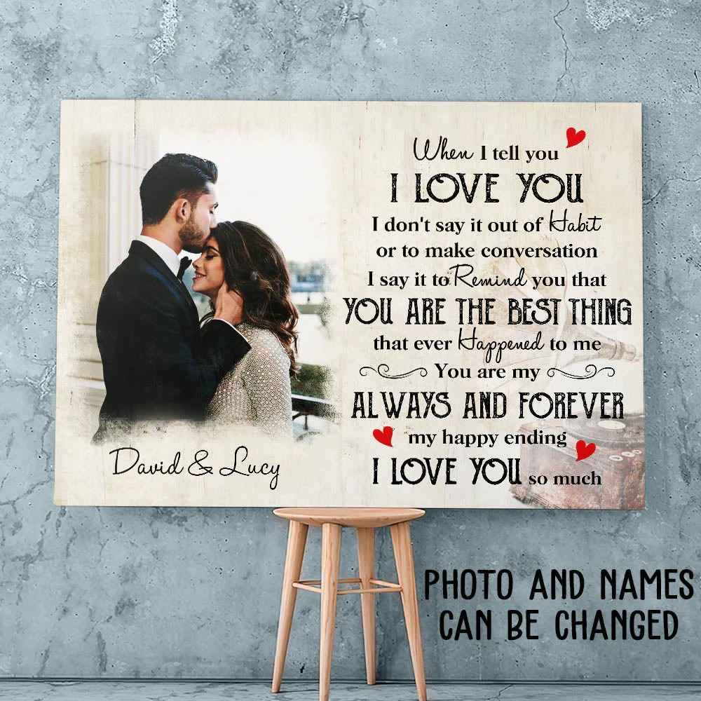 My Happy Ending - Personalized Custom Canvas Print - Image 4