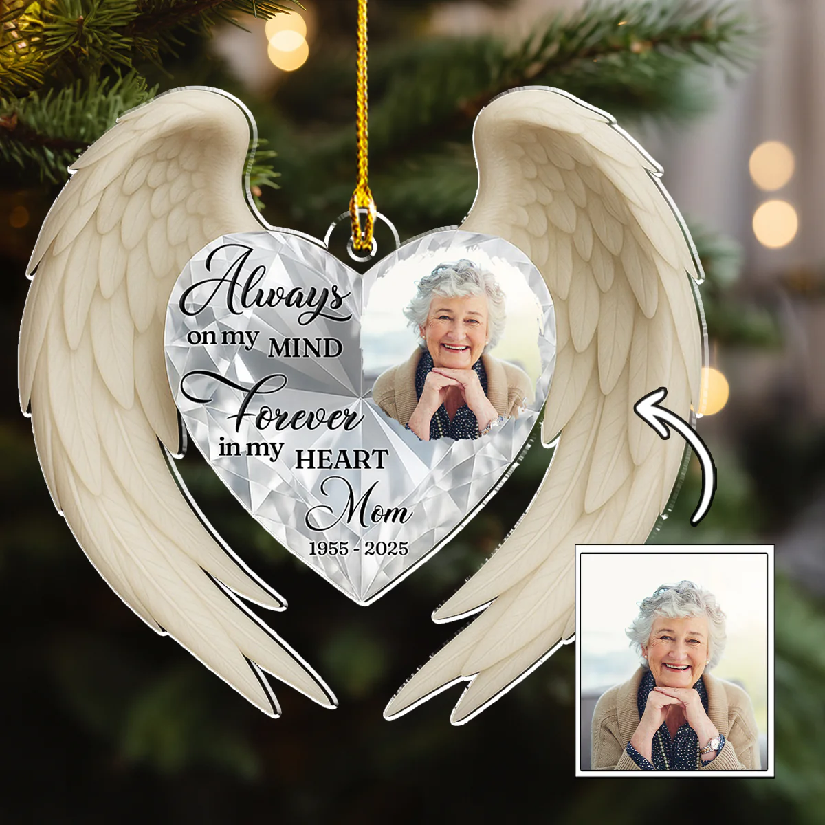 My Heart And Mind - Personalized Custom Acrylic Ornament