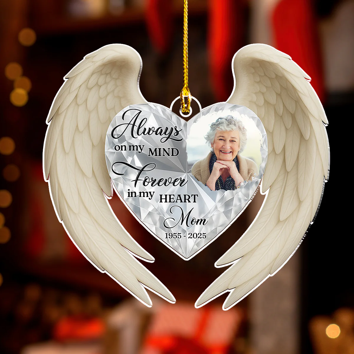 My Heart And Mind - Personalized Custom Acrylic Ornament - Image 2