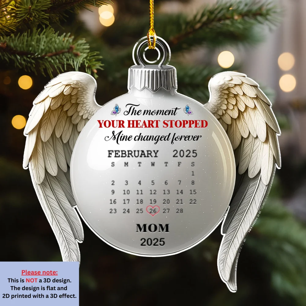 My Heart Changed Forever - Personalized Custom Acrylic Ornament - Image 7