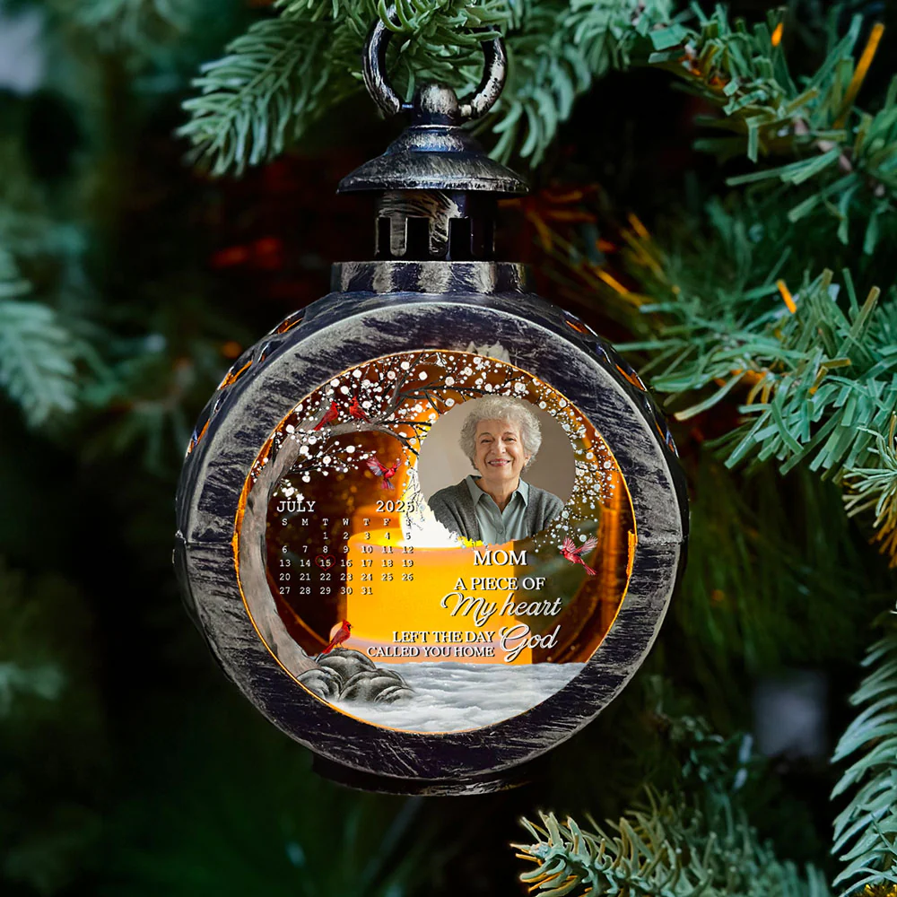 My Heart Changed Forever - Personalized Custom Christmas Lantern - Image 2