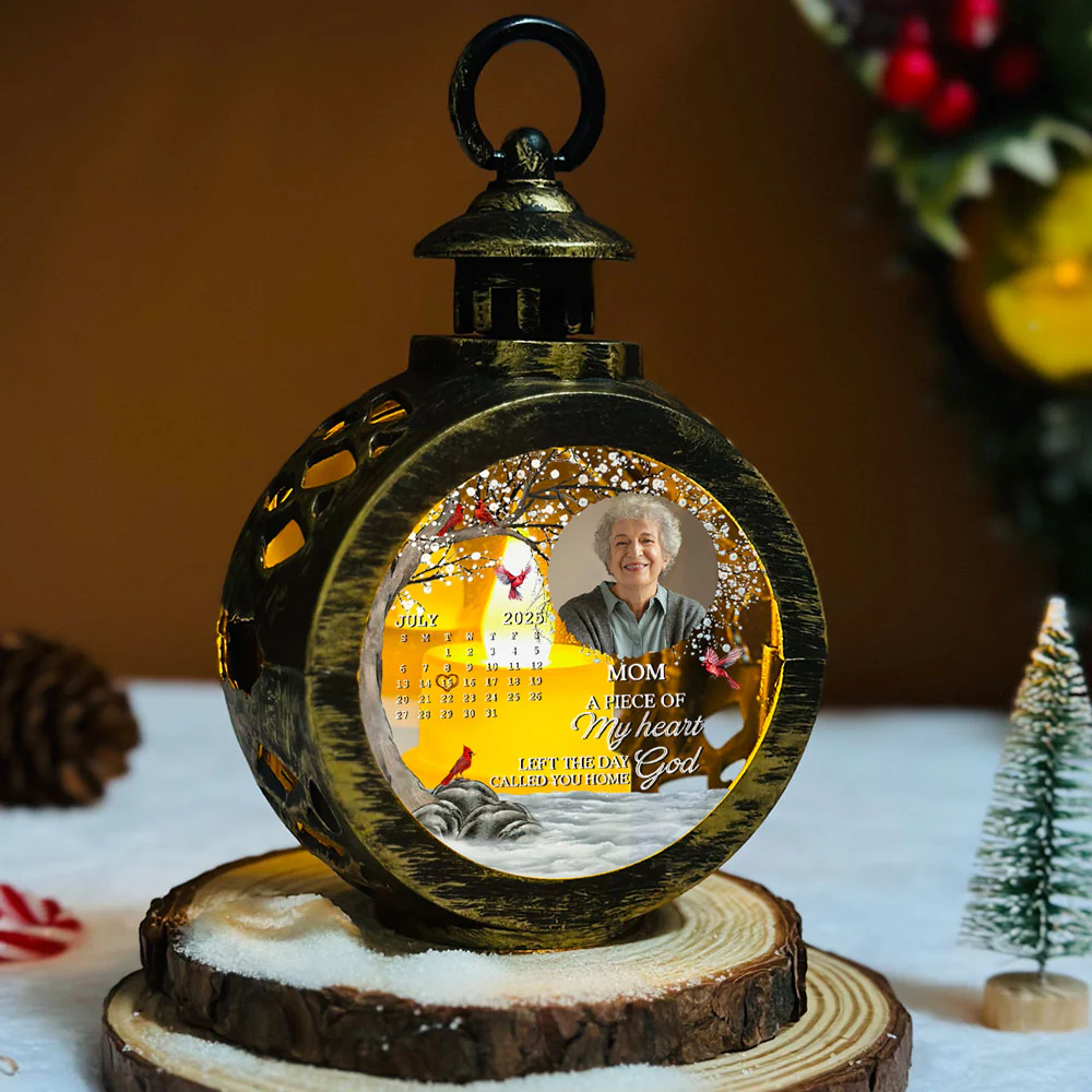 My Heart Changed Forever - Personalized Custom Christmas Lantern - Image 5