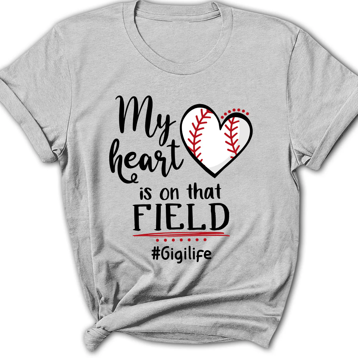 My Heart Is On That Field - Personalized Custom Shirt - Image 3