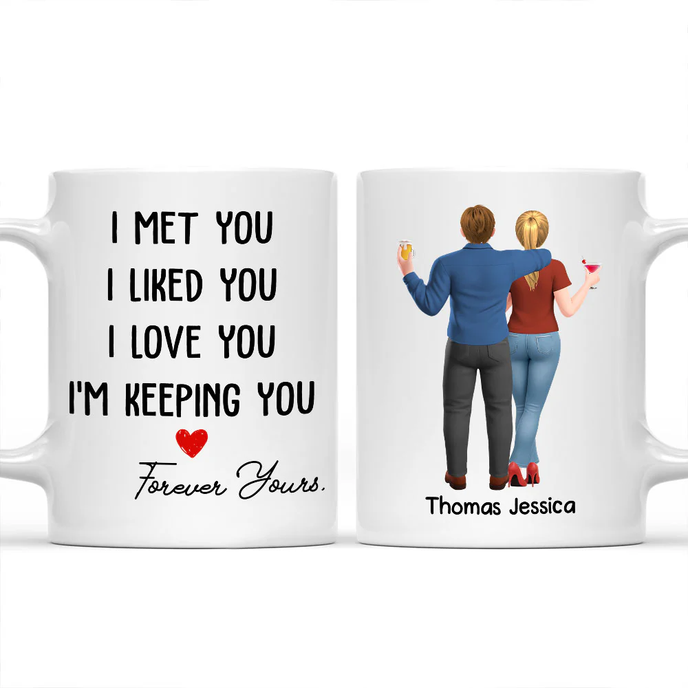 My Heart Is Yours Always - Personalized Custom Coffee Mug