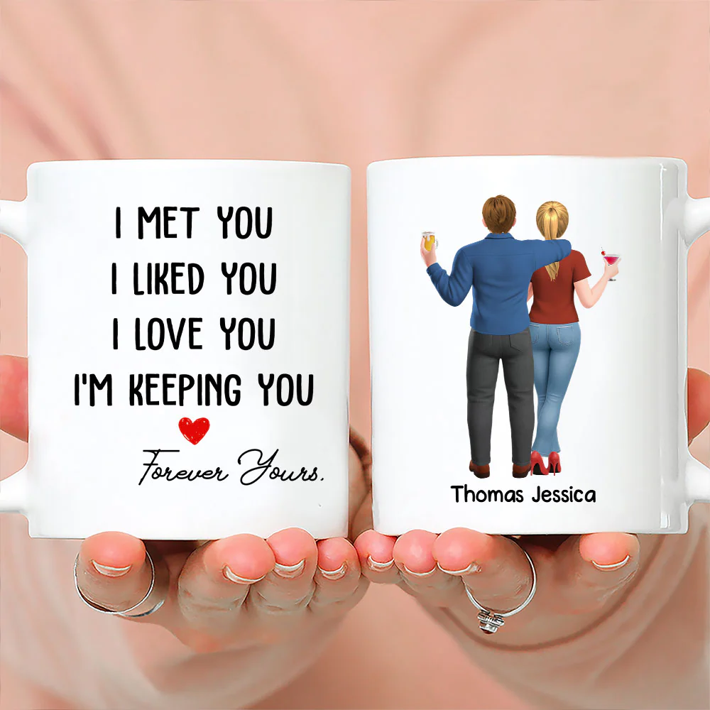 My Heart Is Yours Always - Personalized Custom Coffee Mug - Image 4