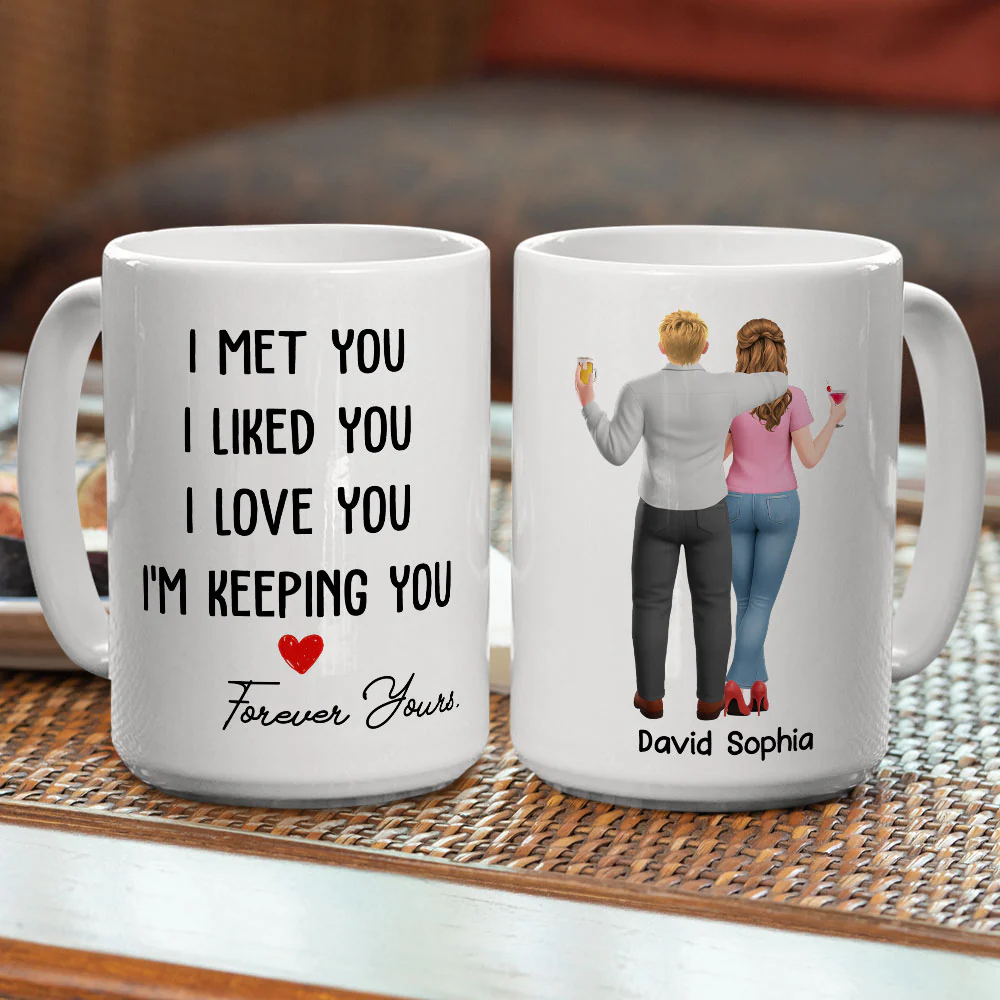 My Heart Is Yours Always - Personalized Custom Coffee Mug - Image 5