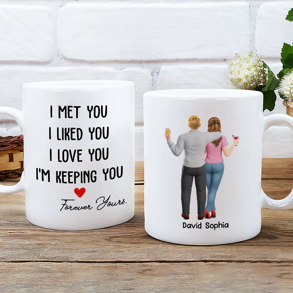 My Heart Is Yours Always - Personalized Custom Coffee Mug - Image 6