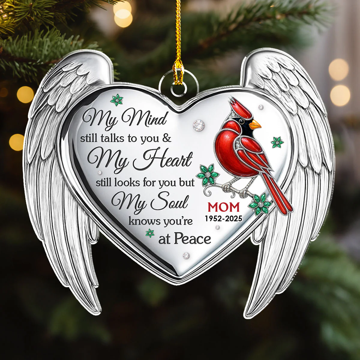 My Heart Misses You - Personalized Custom Acrylic Ornament