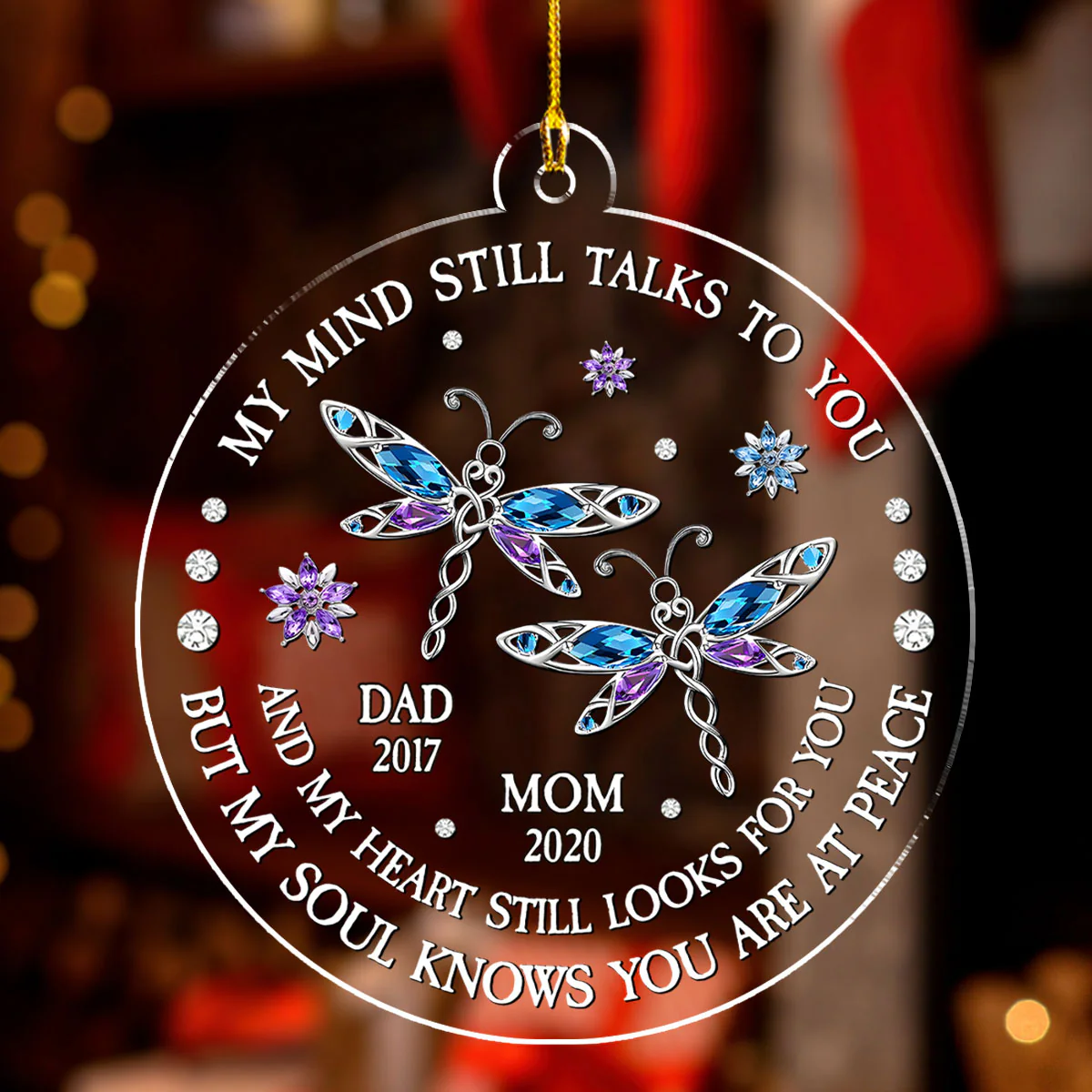 My Heart Still Looks For You - Personalized Custom Acrylic Ornament - Image 2
