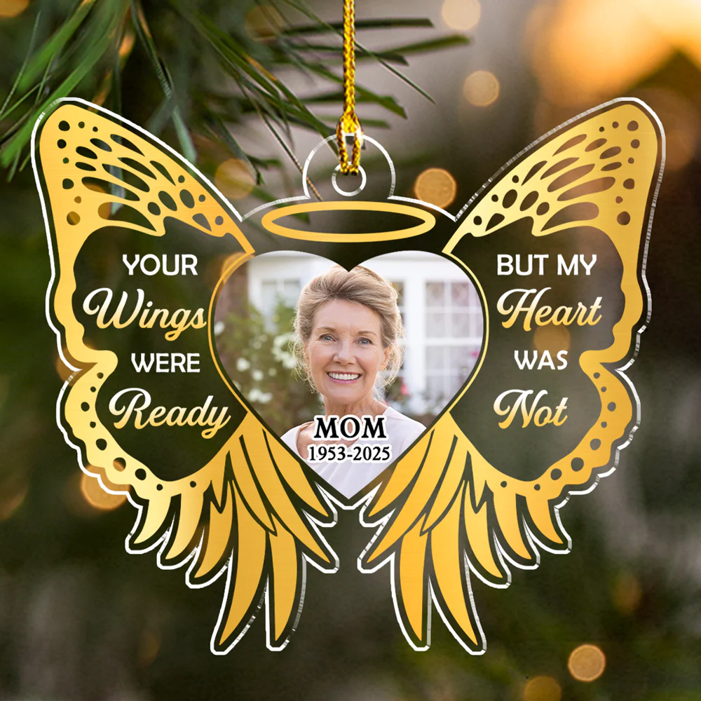 My Heart Was Not Ready - Personalized Custom Acrylic Ornament - Image 3