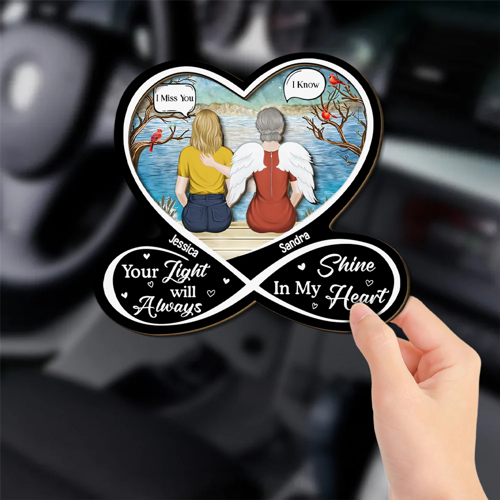 My Heart Was Not Ready - Personalized Custom Car Visor Clip - Image 2