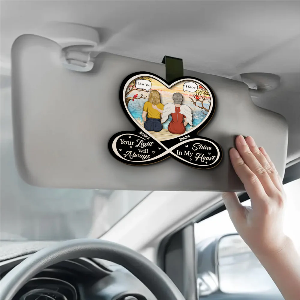 My Heart Was Not Ready - Personalized Custom Car Visor Clip - Image 3