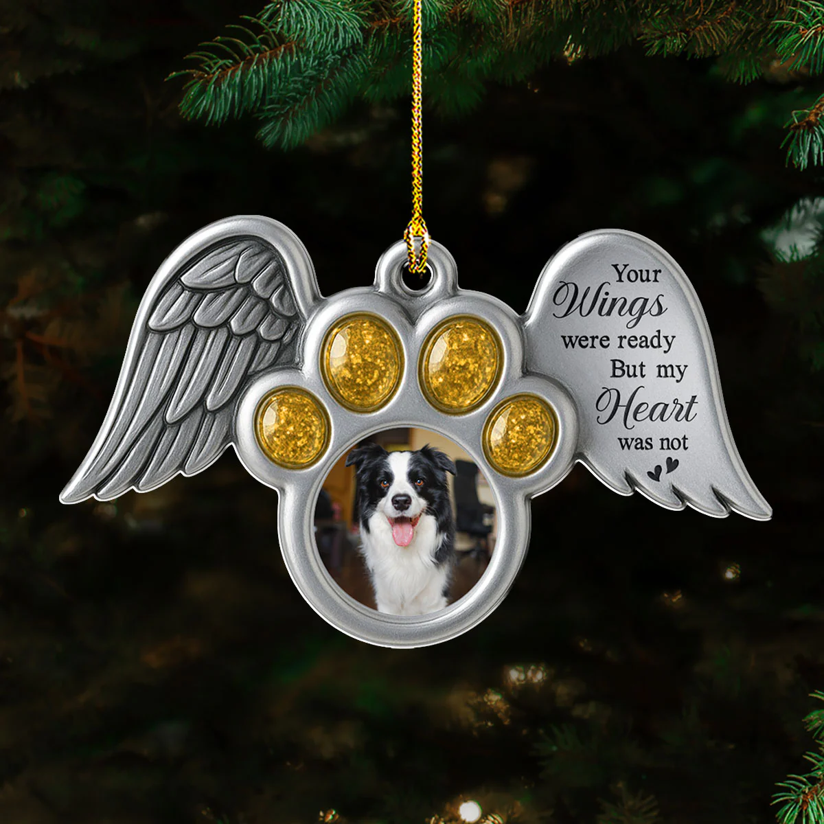 My Heart Were Not - Personalized Custom Acrylic Ornament - Image 2