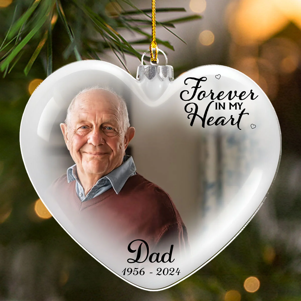 My Hearts - Personalized Custom Acrylic Ornament - Image 2