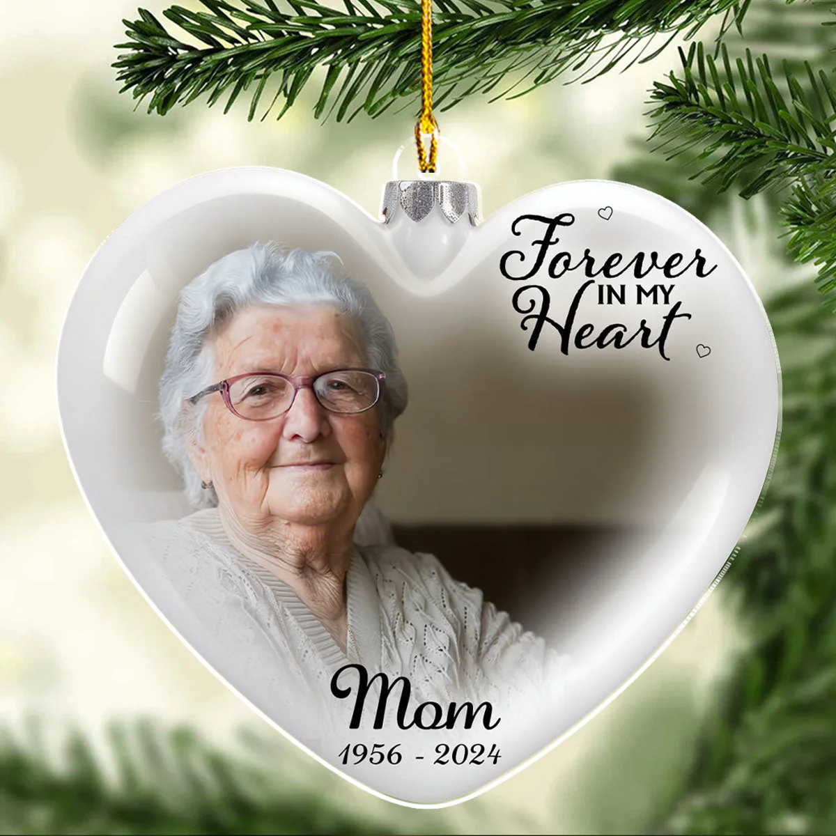 My Hearts - Personalized Custom Acrylic Ornament - Image 3