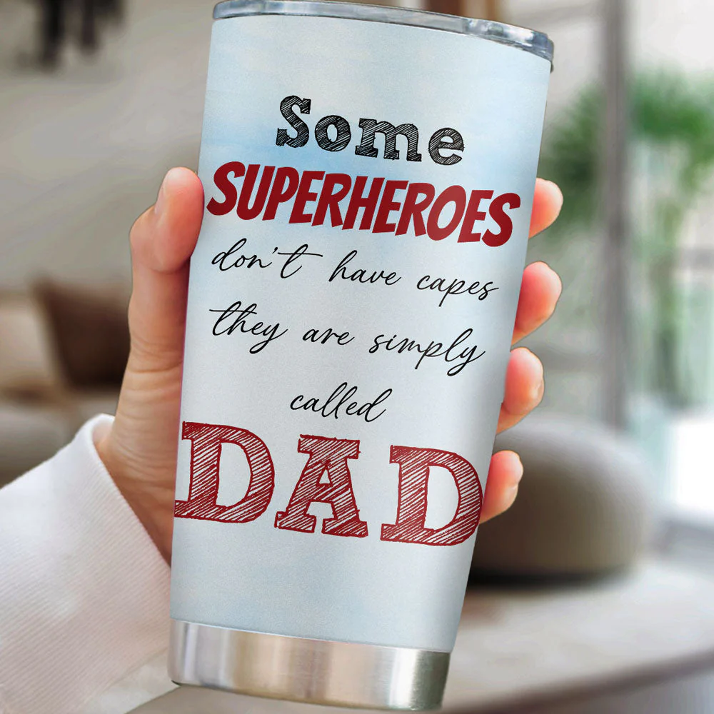 My Hero Is Called Dad - Personalized Custom Tumbler - Image 2