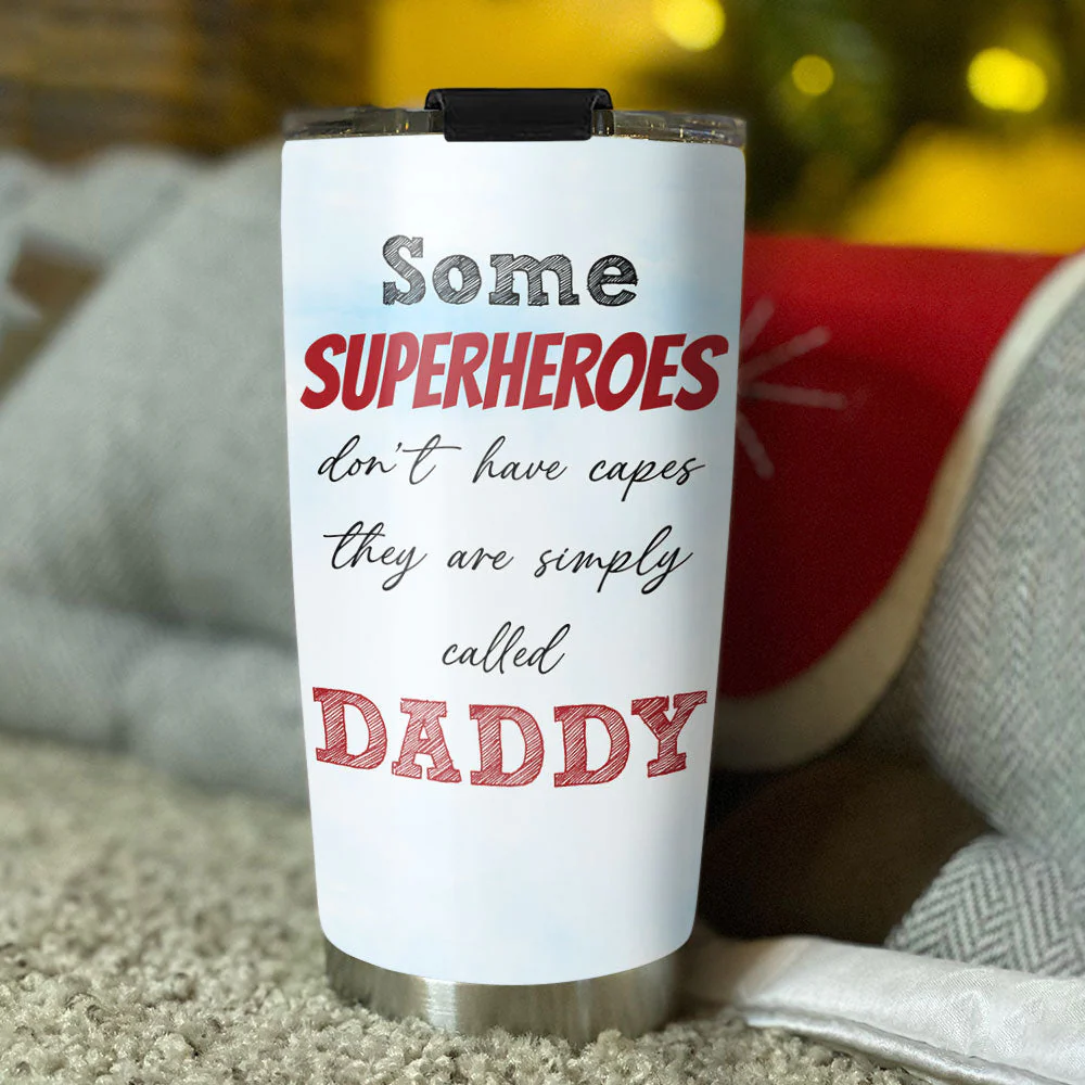 My Hero Is Called Dad - Personalized Custom Tumbler - Image 4
