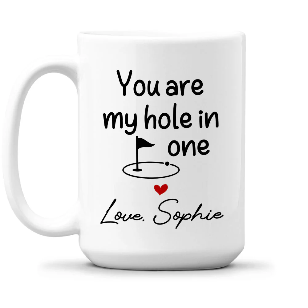 My Hole In One - Personalized Custom Coffee Mug - Image 4