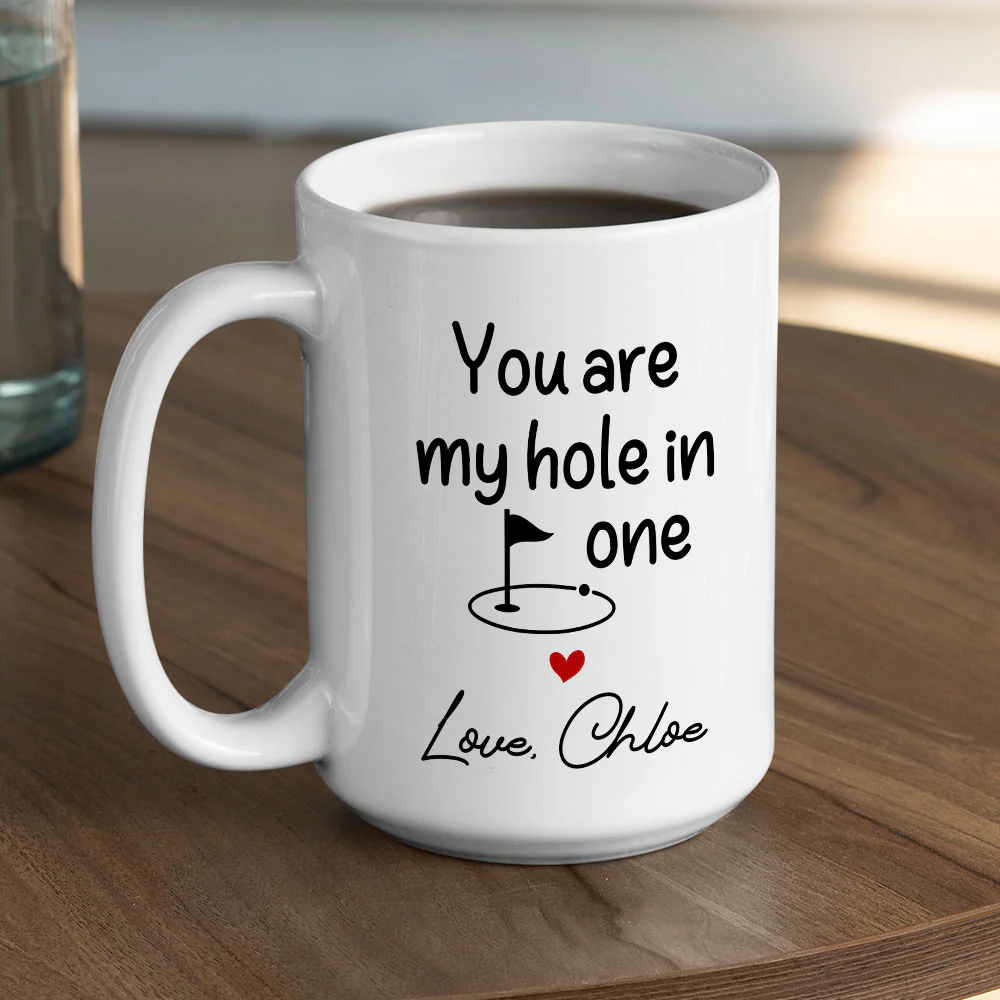 My Hole In One - Personalized Custom Coffee Mug - Image 5