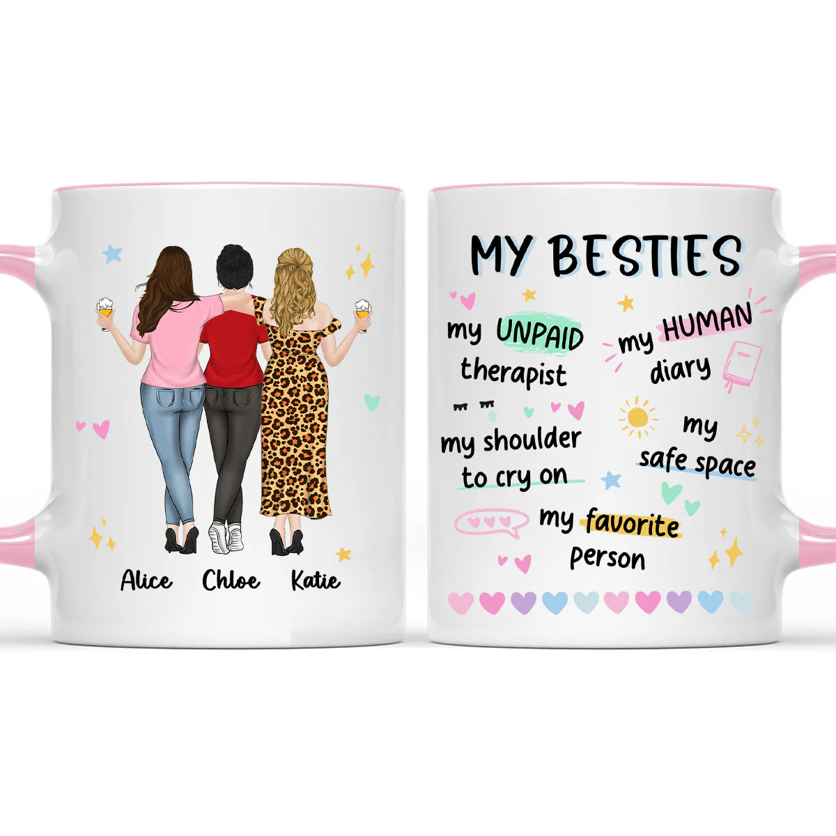 My Human Diary - Personalized Custom Accent Mug