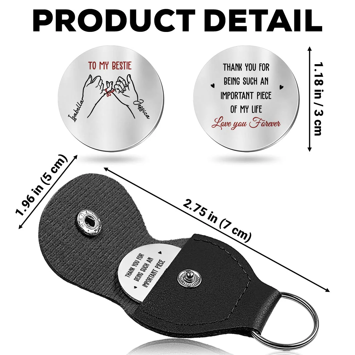My Important PieceĀ - Personalized Custom Pocket Hug - Image 5