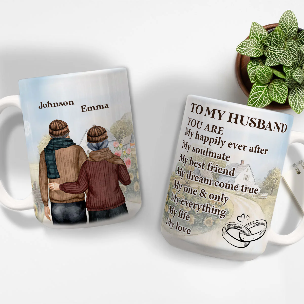 My Life And My Love - Personalized Custom Coffee Mug - Image 6