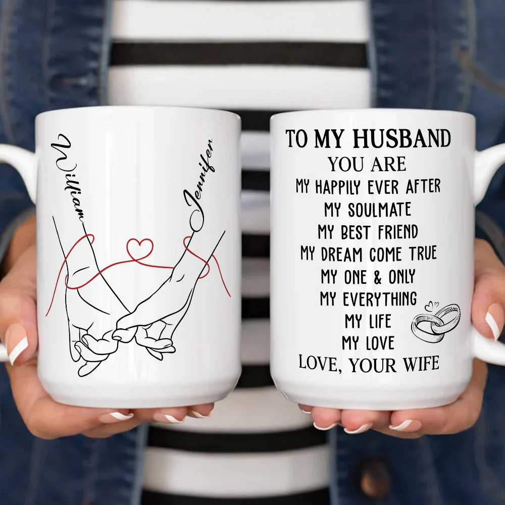 My Life My Love - Personalized Custom Coffee Mug - Image 5