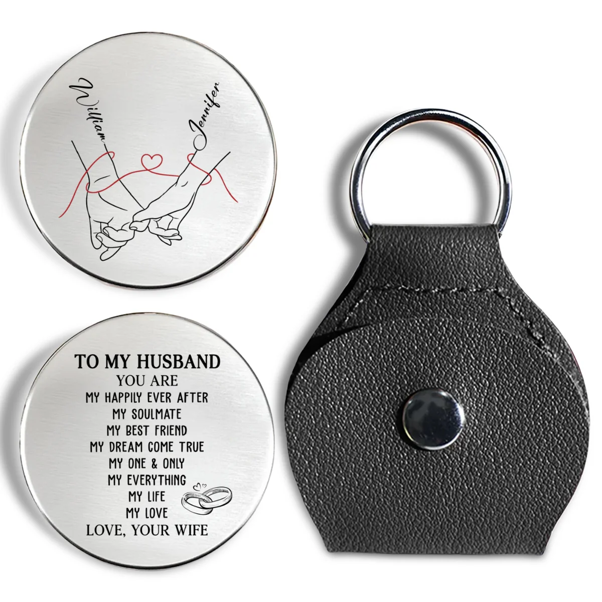 My Life My Love - Personalized Custom Pocket Hug - Image 7