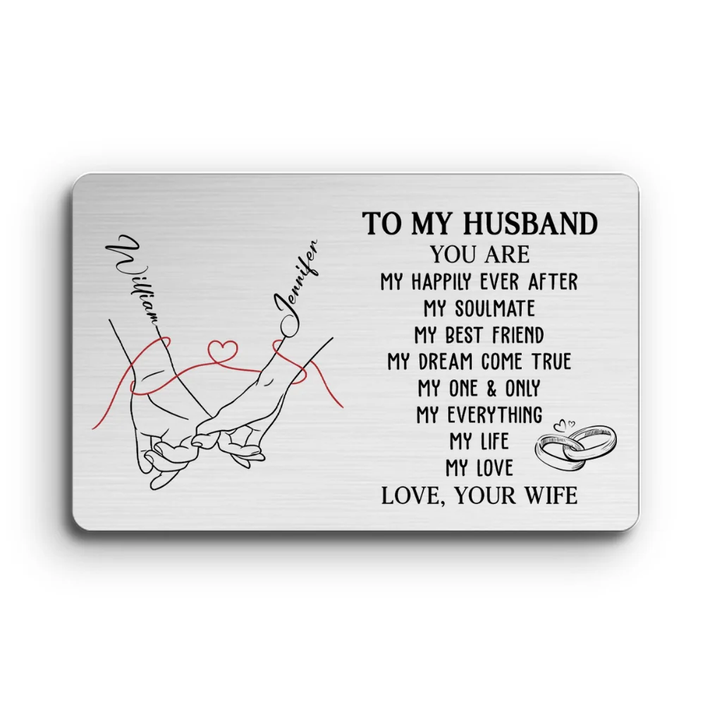 My Life My Love - Personalized Custom Wallet Card - Image 8