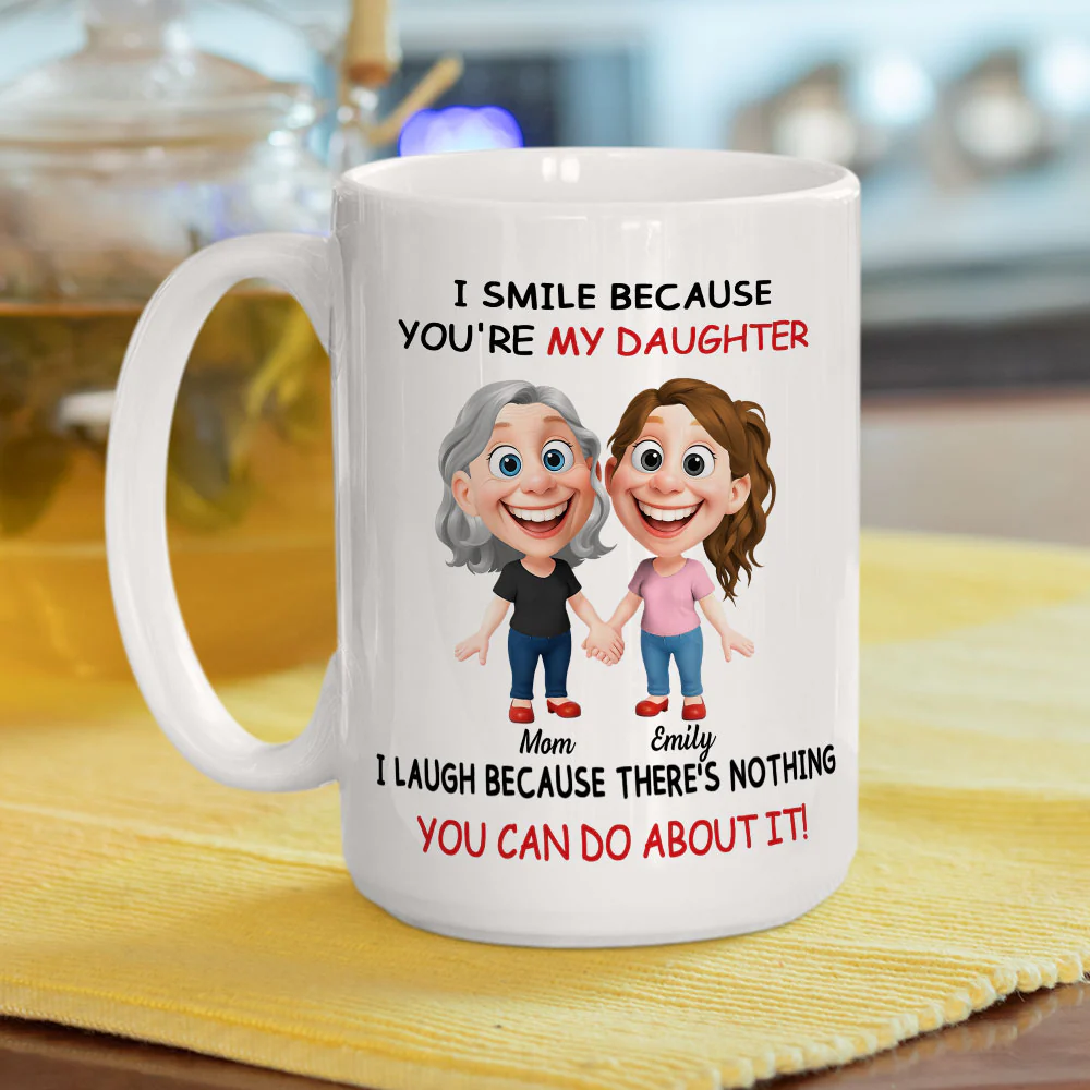 My Little Girl - Personalized Custom Coffee Mug - Image 6