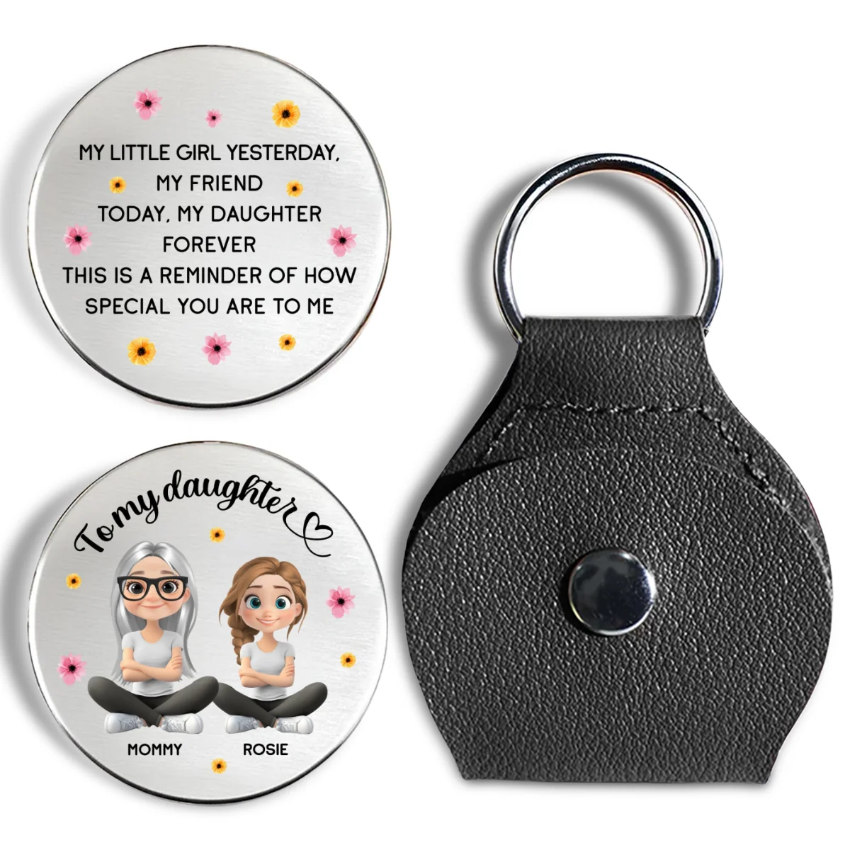 My Little Girl - Personalized Custom Pocket Hug - Image 6