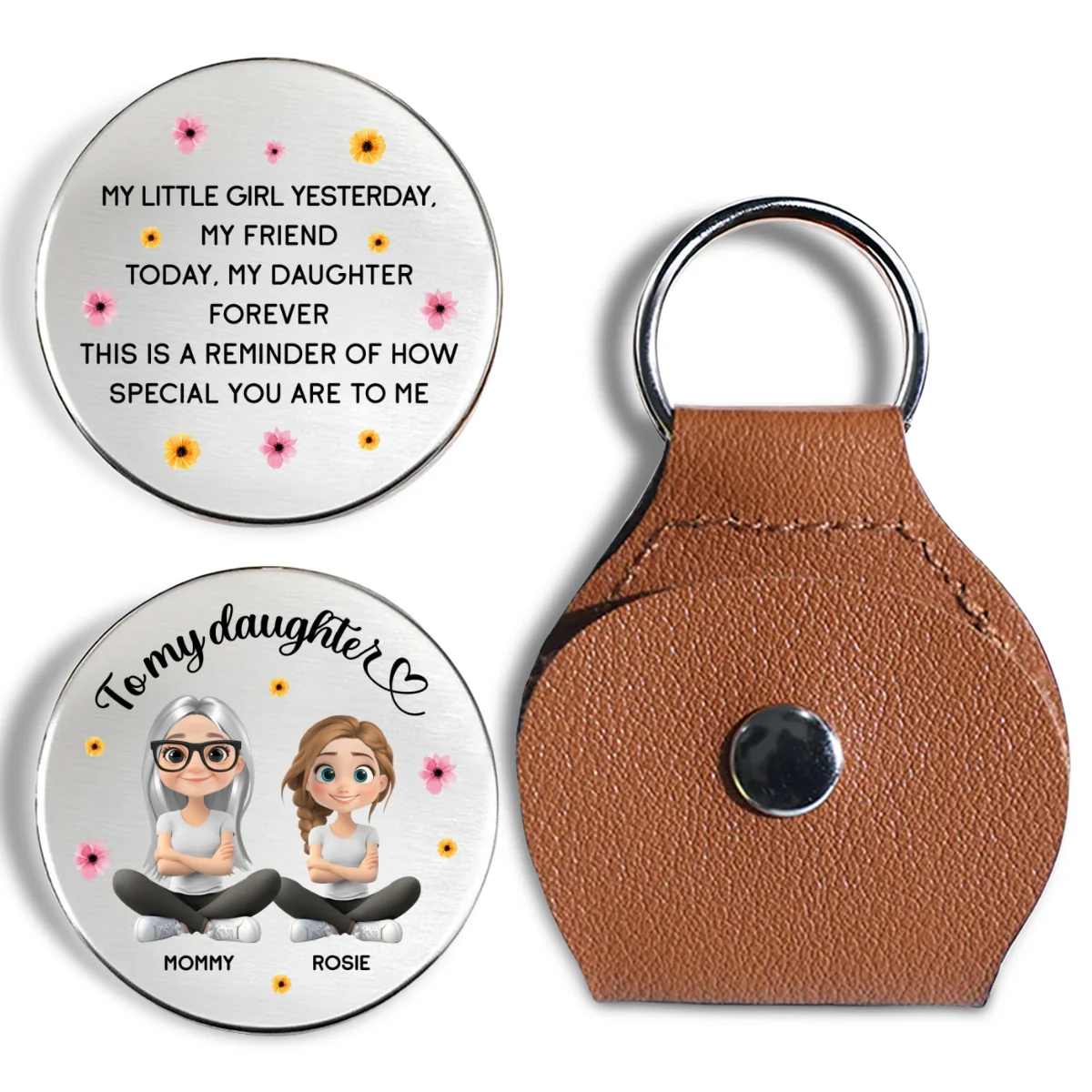 My Little Girl - Personalized Custom Pocket Hug - Image 7