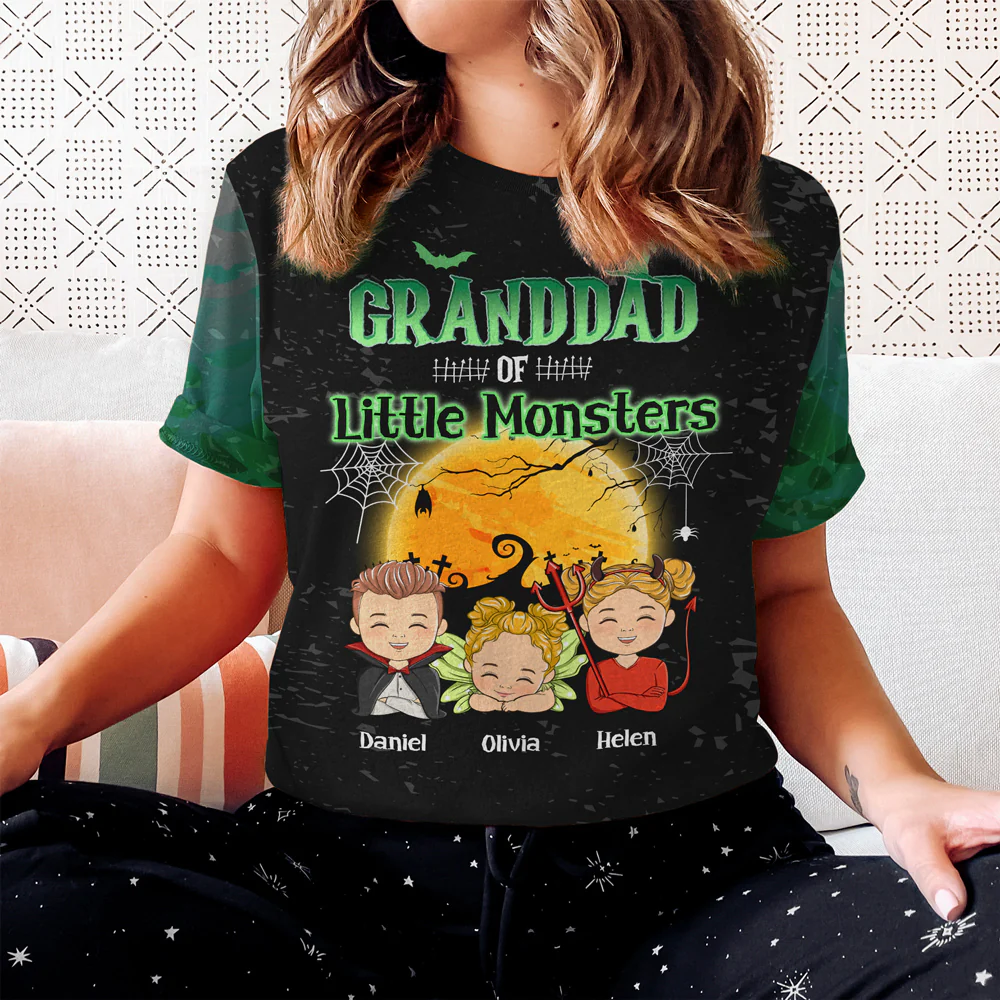 My Little Monsters - Personalized Custom All-over-print T-shirt - Image 3
