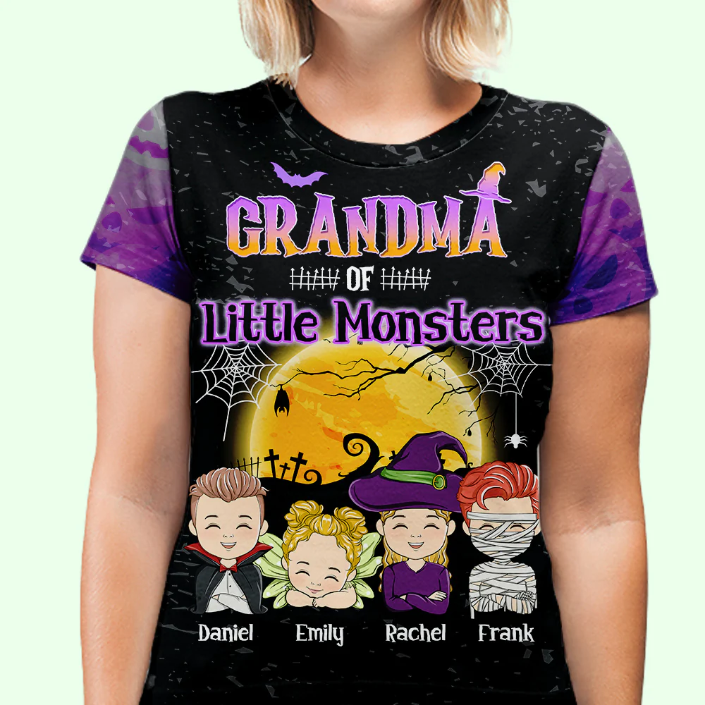 My Little Monsters - Personalized Custom All-over-print T-shirt - Image 4
