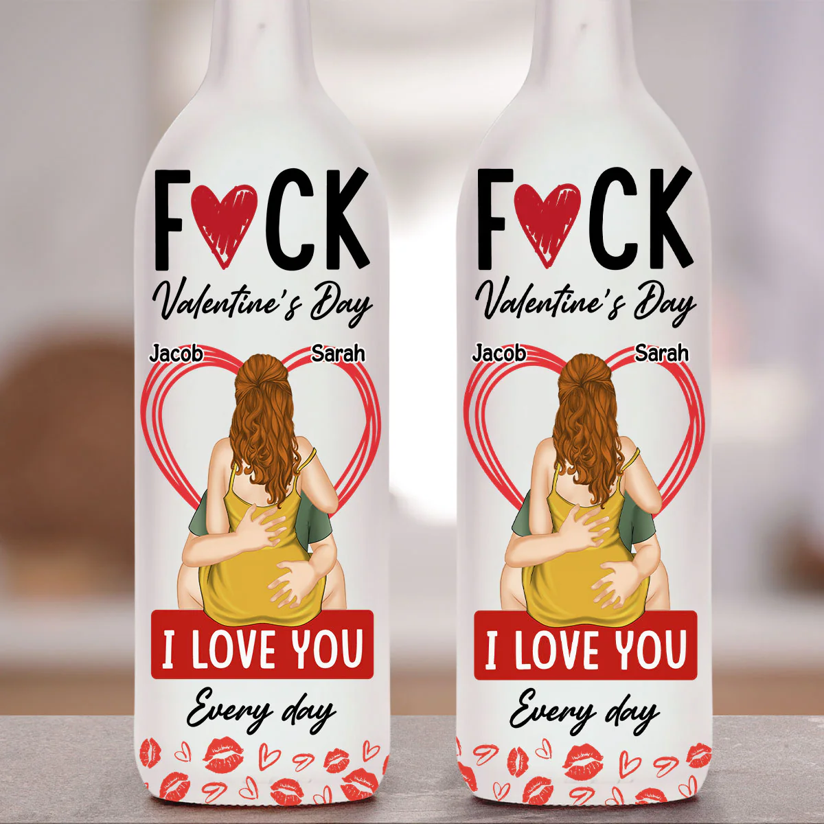 My Love Every Single Day - Personalized Custom Bottle Lamp - Image 3