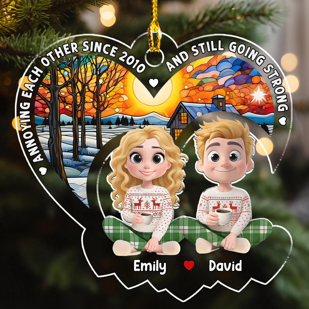 My Love For You - Personalized Custom Acrylic Ornament - Image 4
