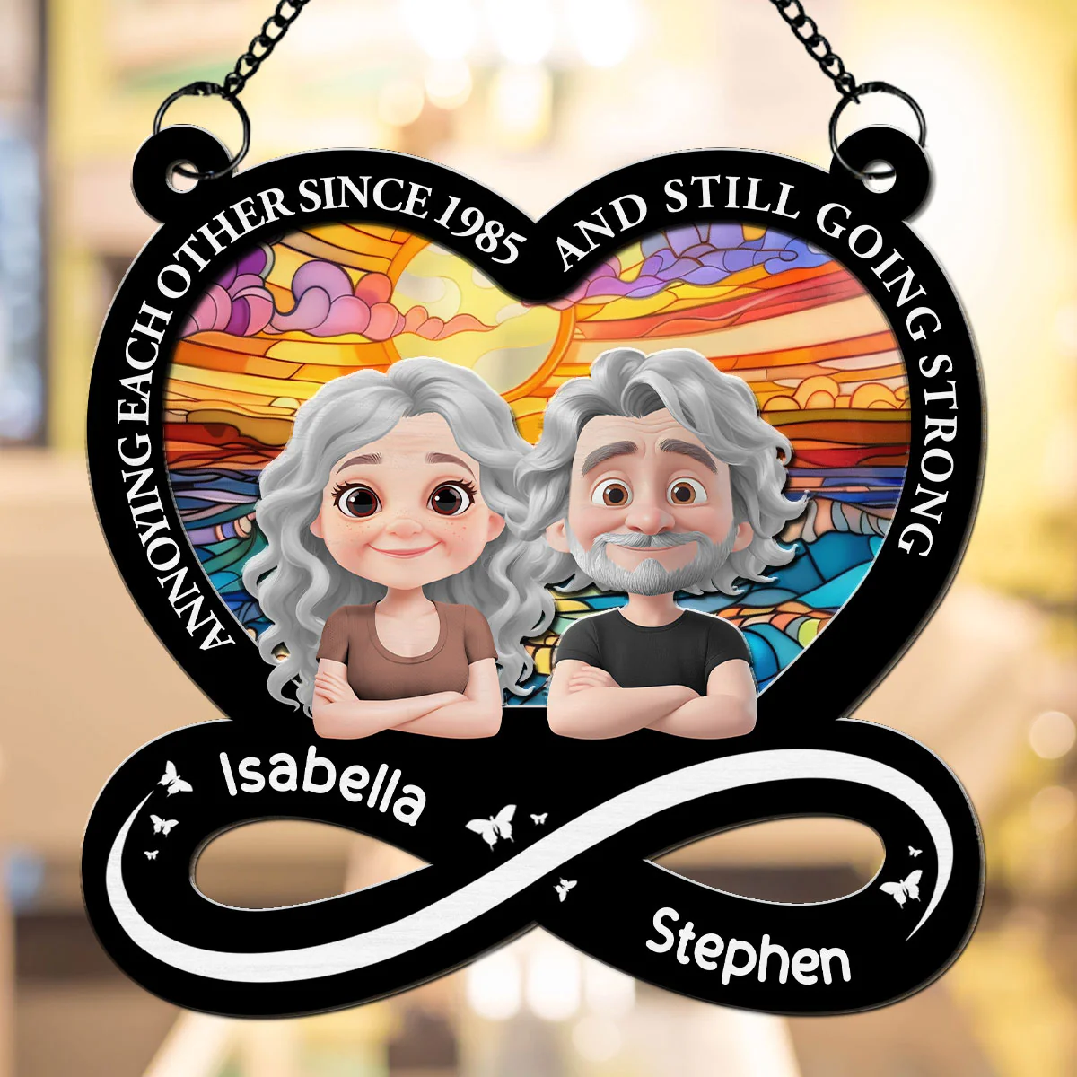 My Love For You - Personalized Custom Suncatcher - Image 2