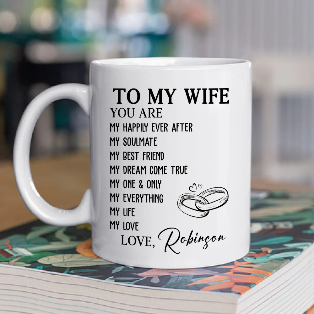 My Love My Life - Personalized Custom Coffee Mug - Image 2