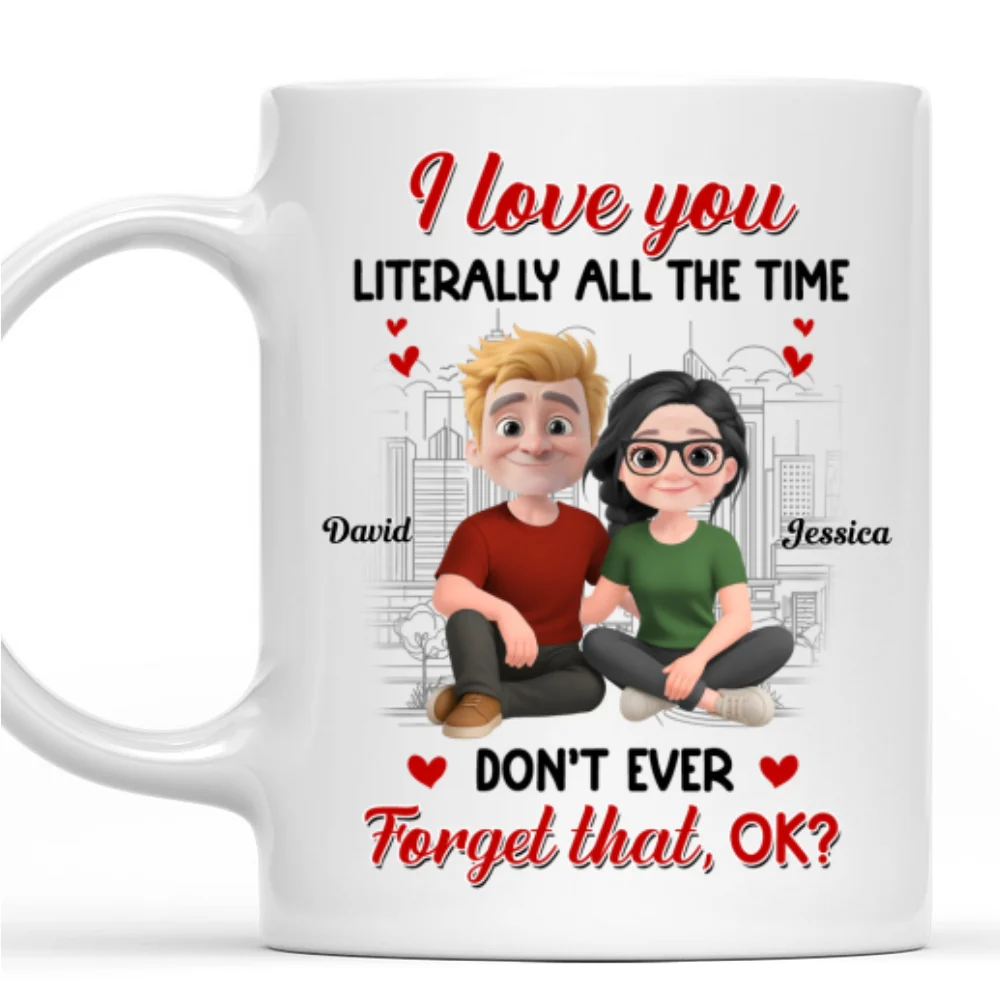 My Love Never Takes Breaks - Personalized Custom Coffee Mug - Image 11