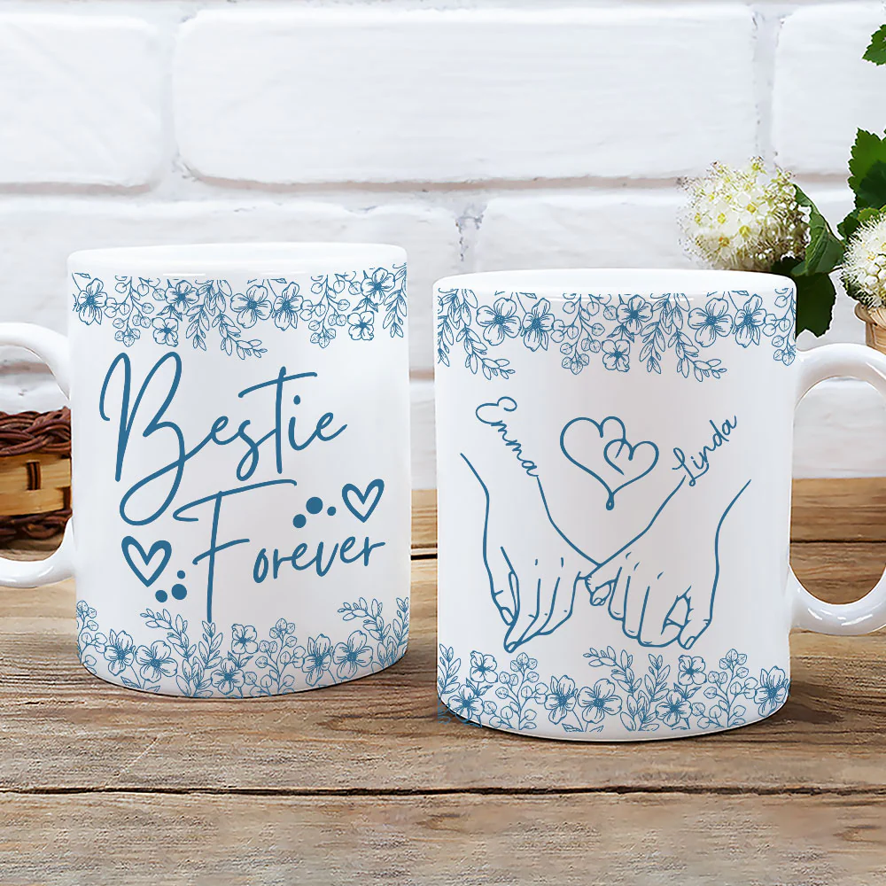 My Lovely Bestie - Personalized Custom Coffee Mug - Image 3