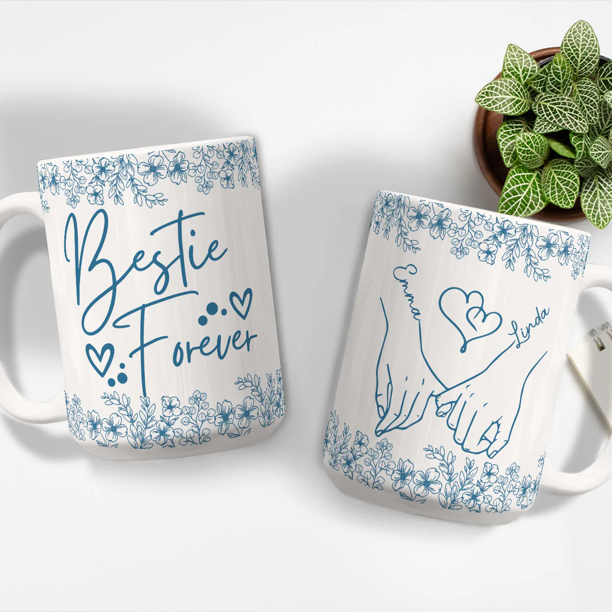 My Lovely Bestie - Personalized Custom Coffee Mug - Image 6