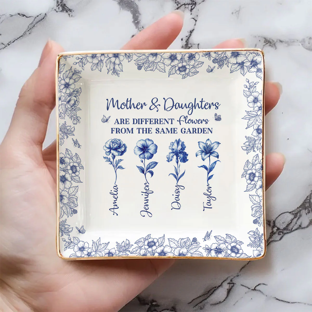 My Lovely Garden - Personalized Custom Jewelry Dish - Image 3