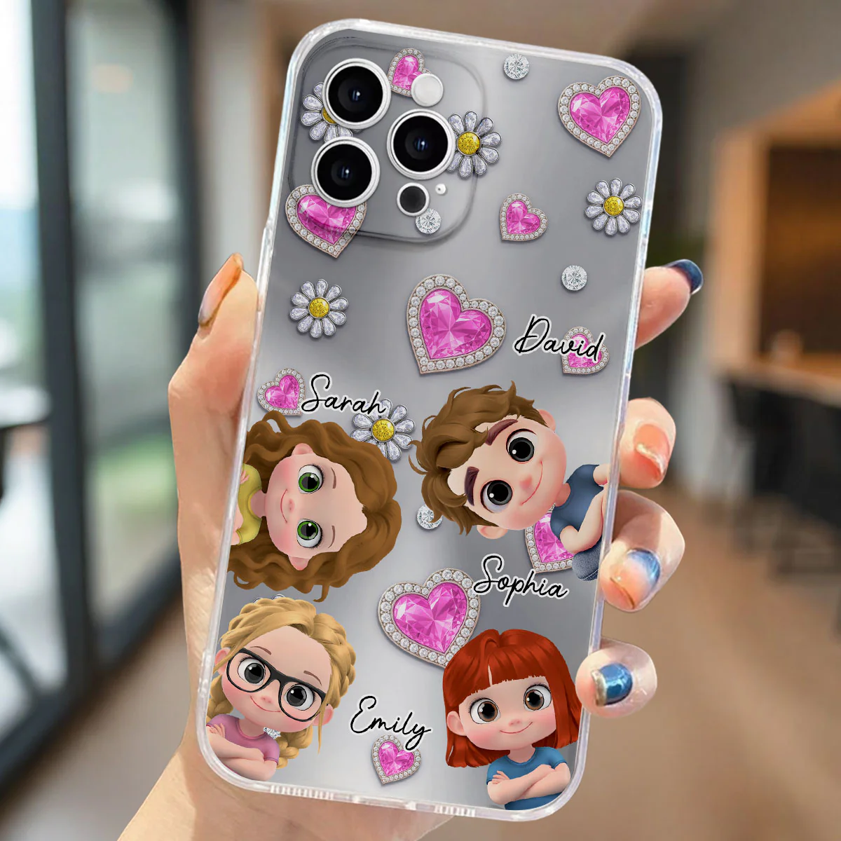 My Lovely Grandkids - Personalized Custom 3D Effect Phone Case - Image 4