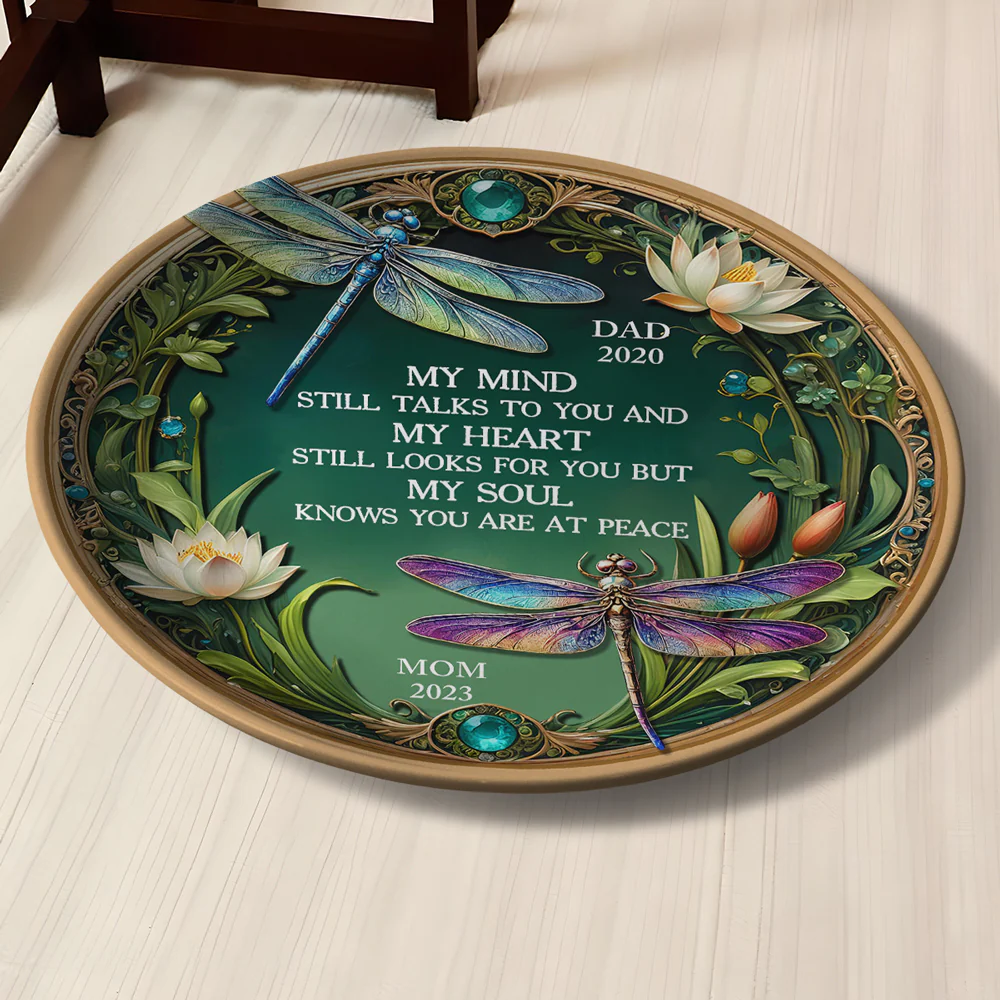 My Mind My Heart My Soul Dragonfly - Personalized Custom Plate - Image 3
