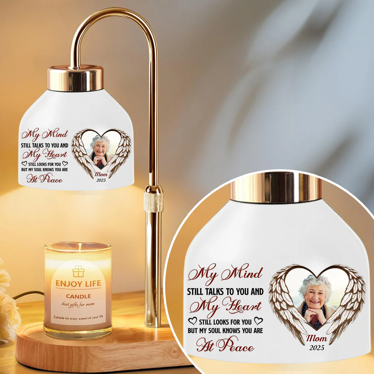 My Mind My Heart - Personalized Custom Candle Warmer Lamp